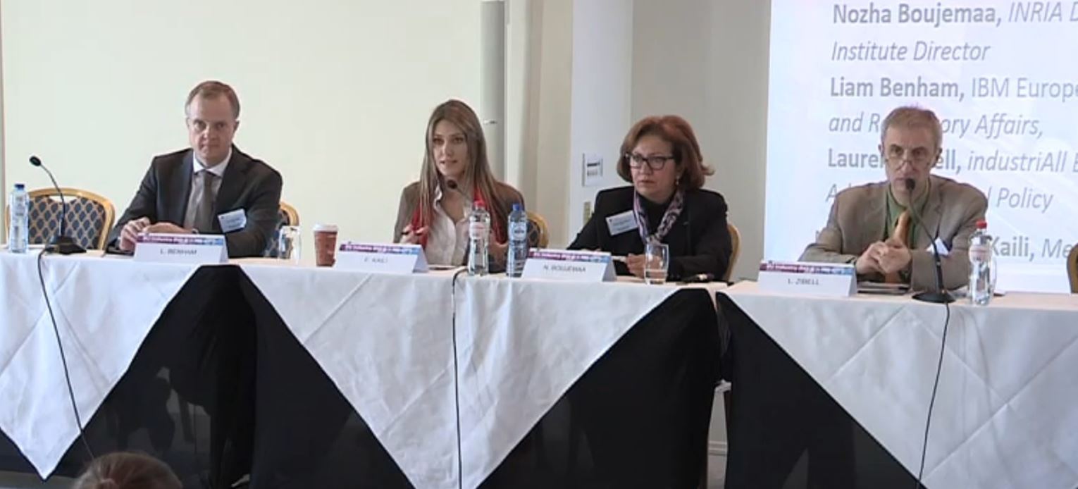 Laurent Zibell participating in the Orange workshop on Artificial Intelligence